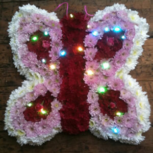 Sheffield funeral flowers butterfly floral tribute