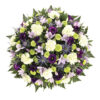 blue and lime posy funeral flowers Sheffield