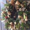 country Christmas door wreath