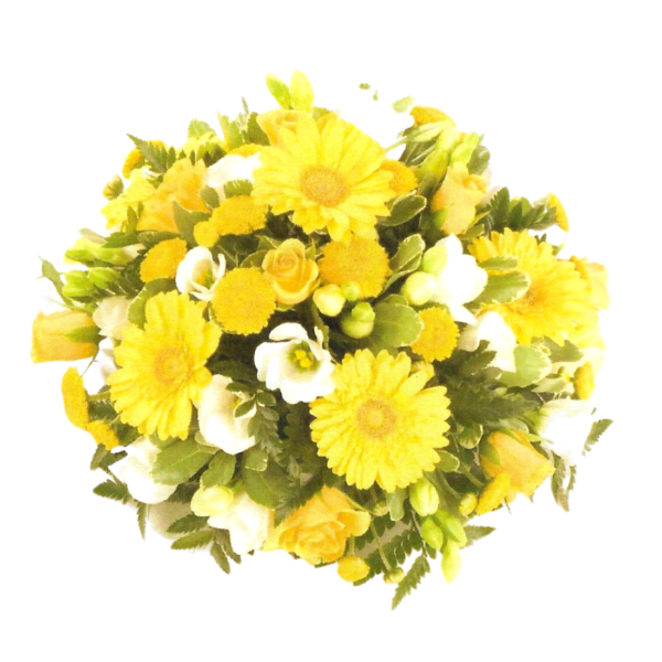 funeral flowers Sheffield yellow posy