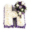 massed floral letters funeral flowers Sheffield