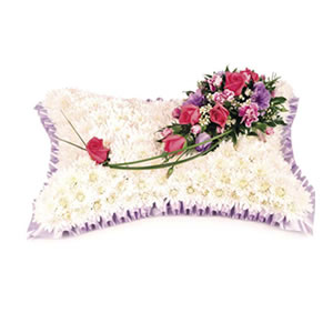 massed pillow Sheffield funeral flowers