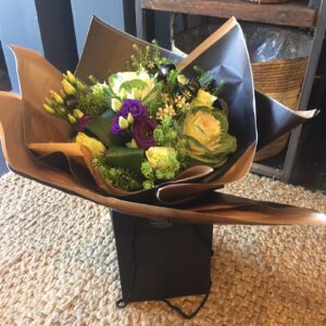 modern brassica bouquet florist Sheffield