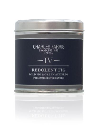 Charles Farris redolent fig candle tin