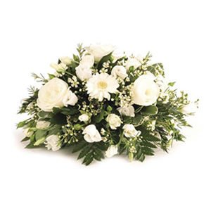 white dream floral tribute Sheffield funeral flowers